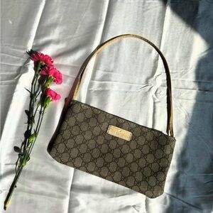 Gucci Tan Monogram Shoulder Bag